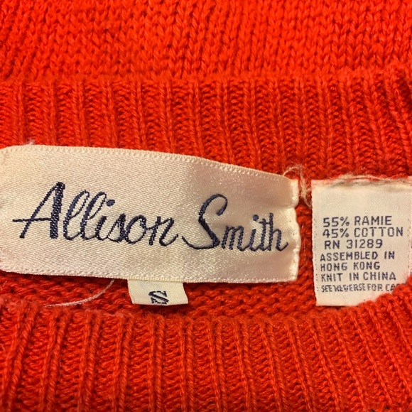 Fun Vintage 80's Christmas Sweater Allison Smith Sz S - Picture 4 of 8